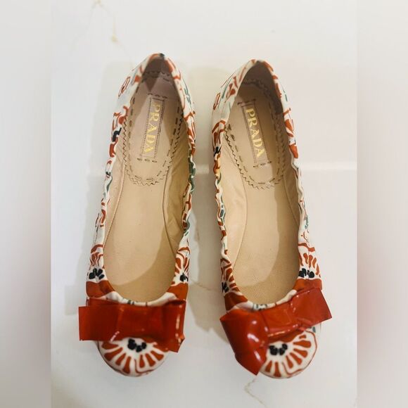 Prada Floral Ballet Flats - Picture 10 of 12